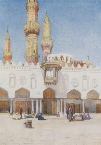 Hof der Moschee von El Azhar, Universität Kairo von Walter Spencer Stanhope Tyrwhitt